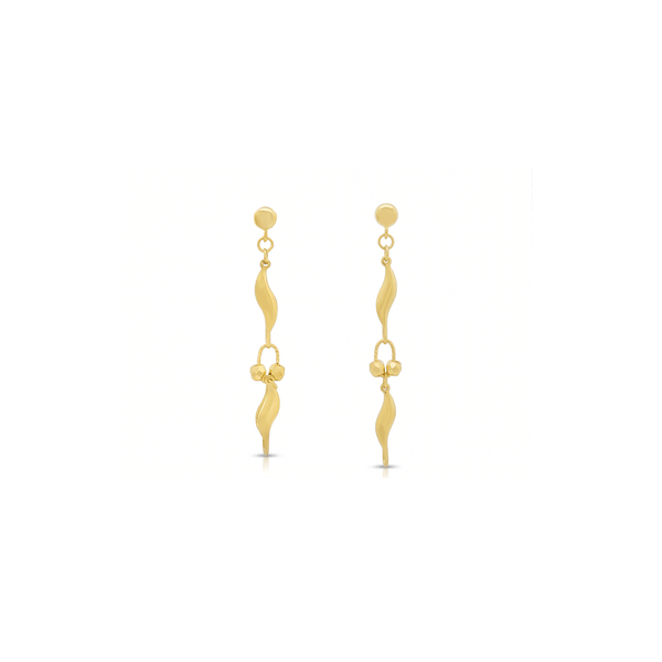 Gold Jewellery Polished Classic Hoop Earrings in 18K White Gold