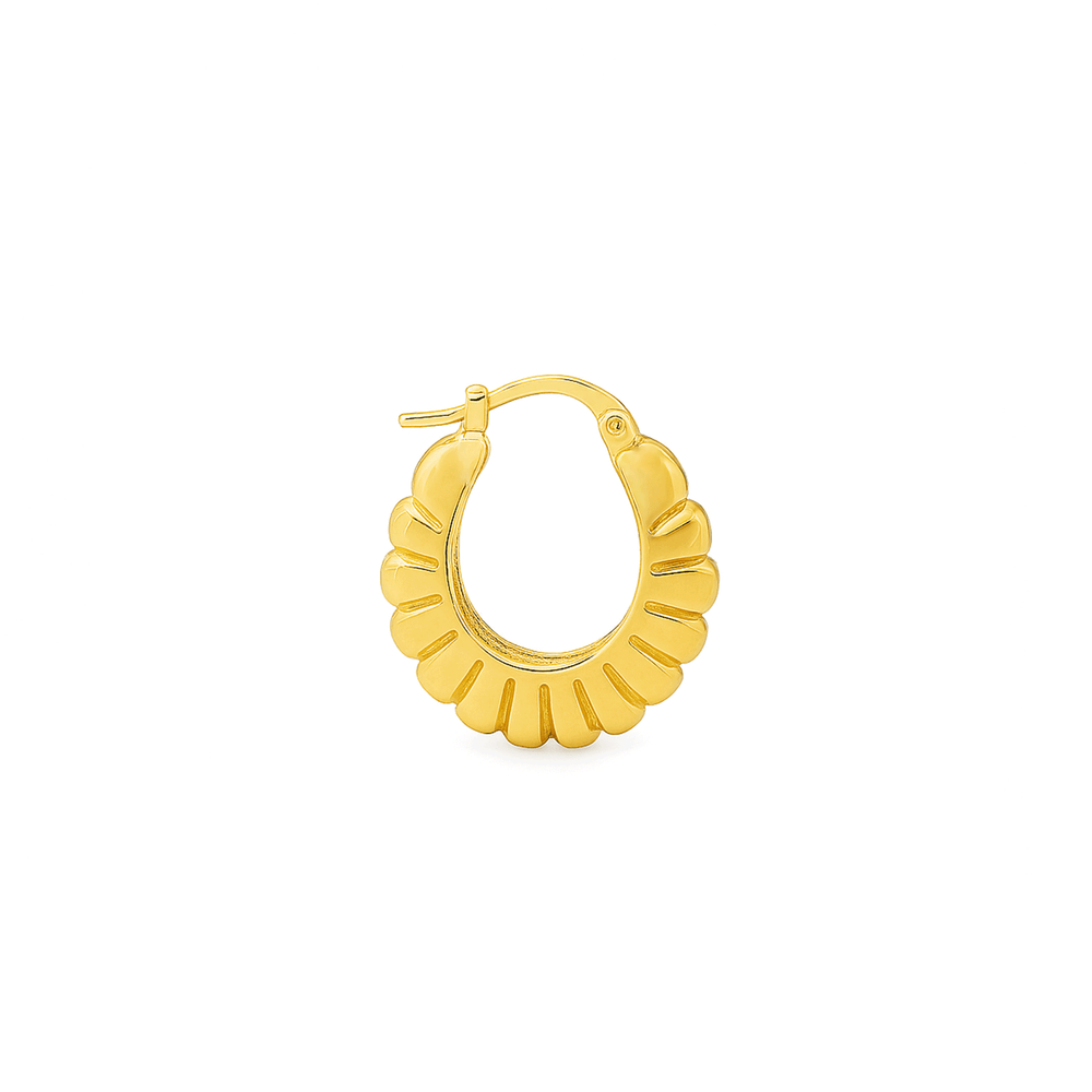 18K Gold Statement Hoops | Flashy Jewellery