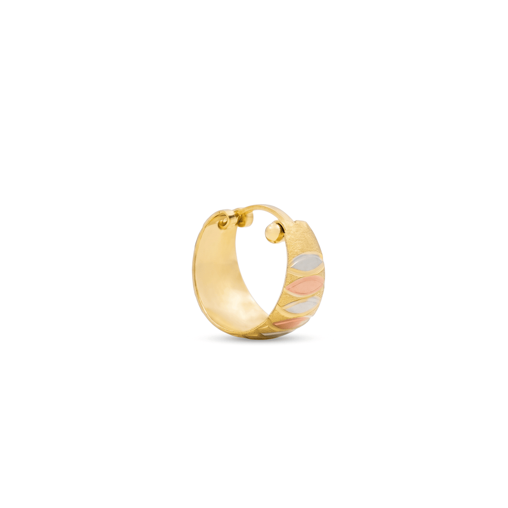 18K Gold TriAura Geometric Hoops