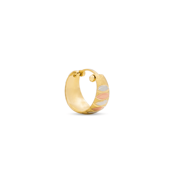 18K Gold TriAura Geometric Hoops hover