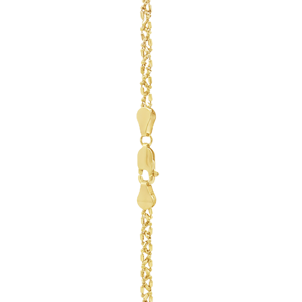Diamond Cut Gold Chain Necklace – 18K Gold | Flashy Jewellery