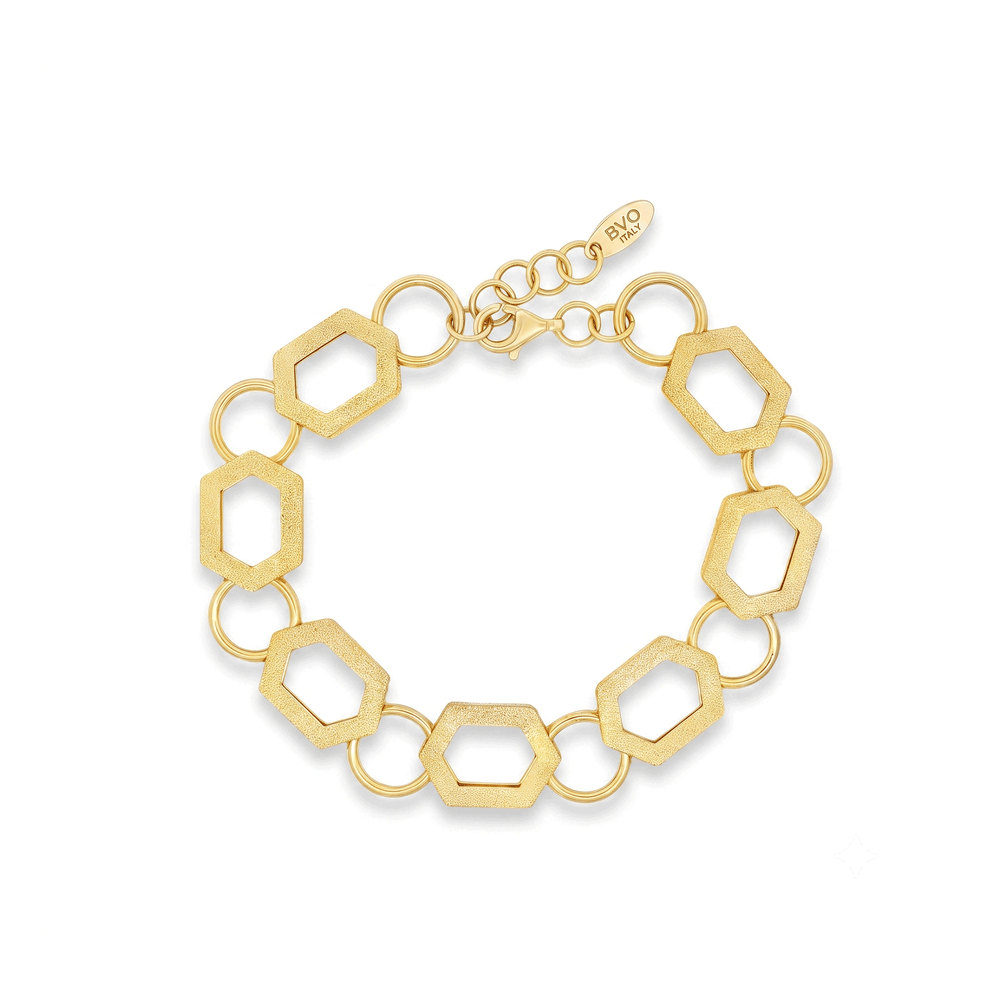 18K Gold Bovo Matte-Shine Bracelet