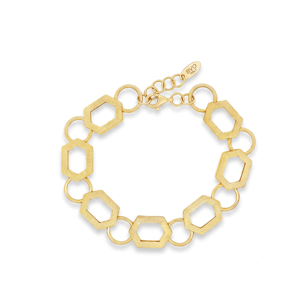18K Gold Bovo Matte-Shine Bracelet