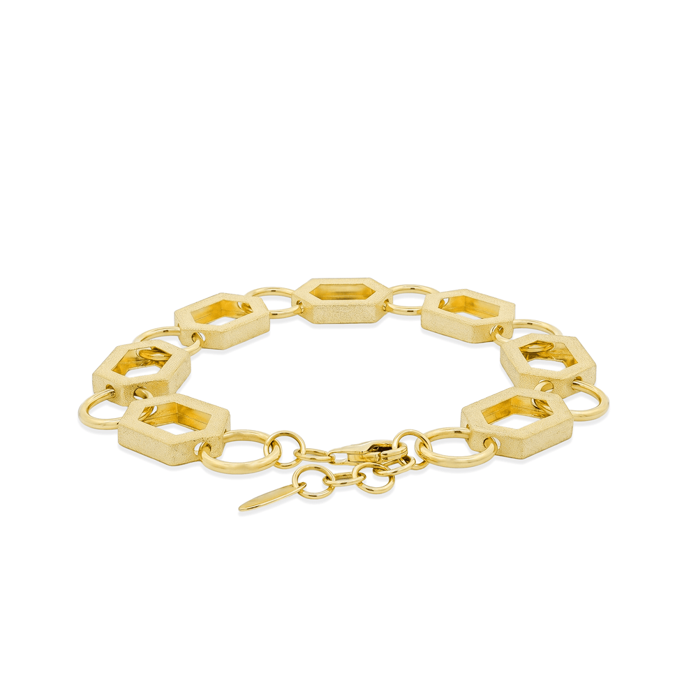18K Gold Bovo Matte-Shine Bracelet