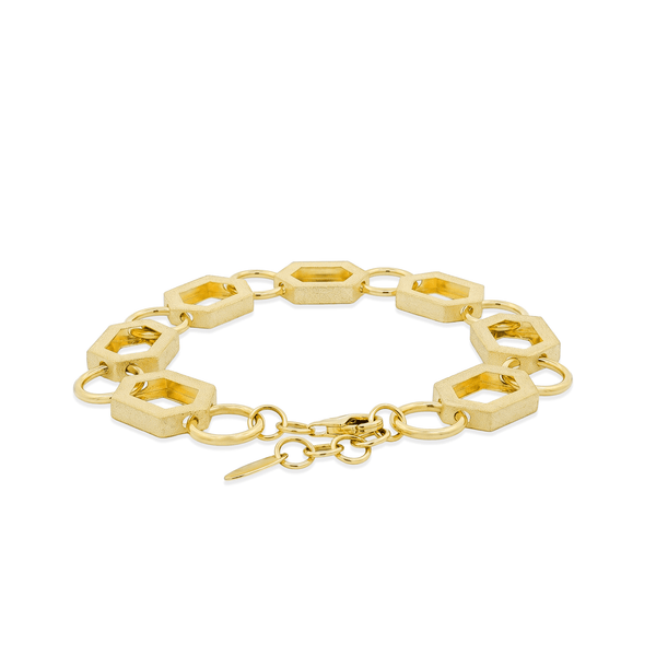 18K Gold Bovo Matte-Shine Bracelet hover