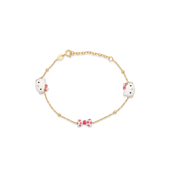 18K Gold Kids Bracelet – Elegant Resizable Baby Gold Bracelet