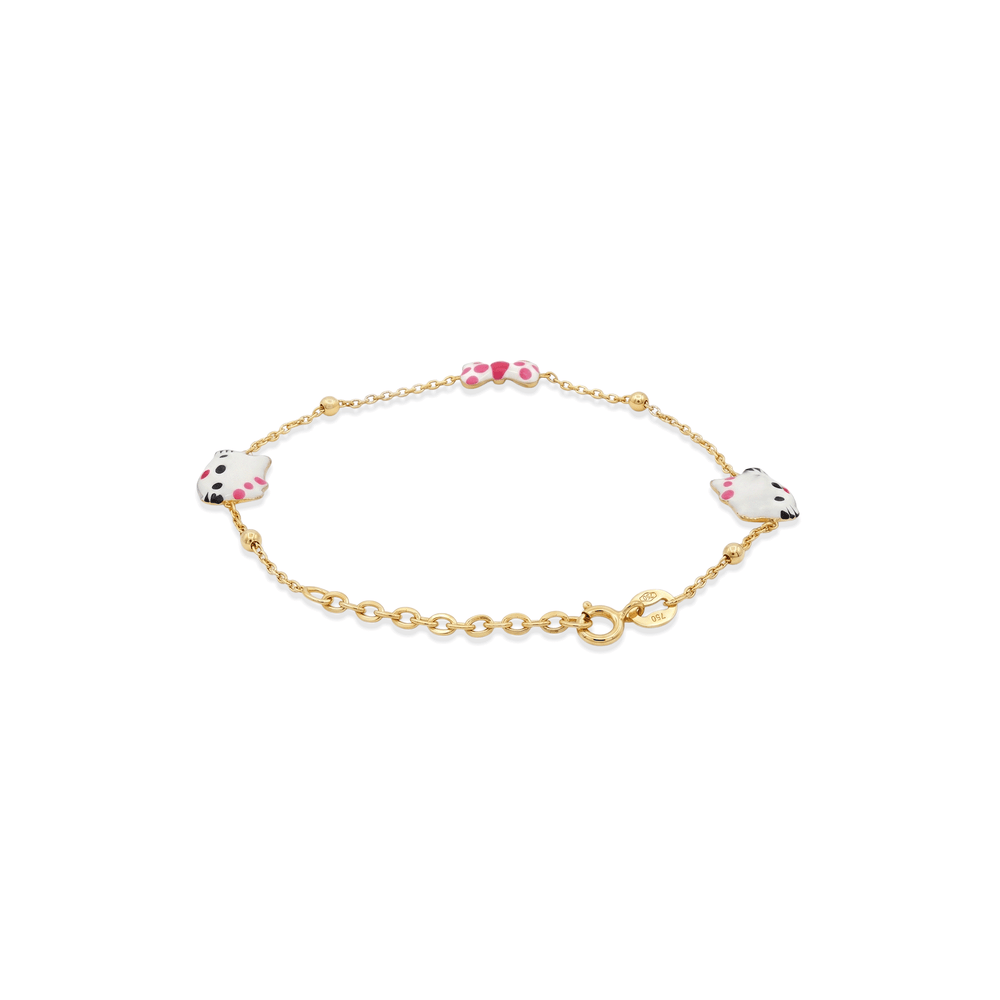 18K Gold Kids Bracelet – Elegant Resizable Baby Gold Bracelet