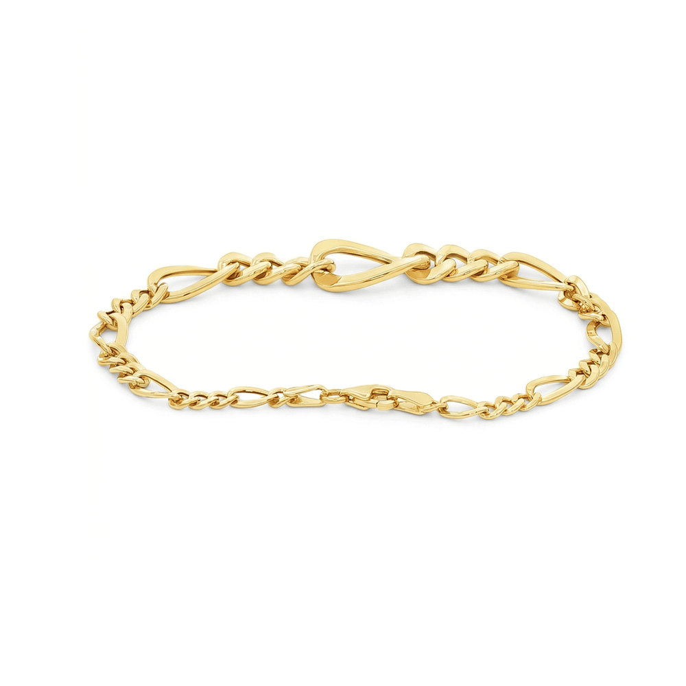 Gold Link Bracelet – 18K Gold | Flashy Jewellery