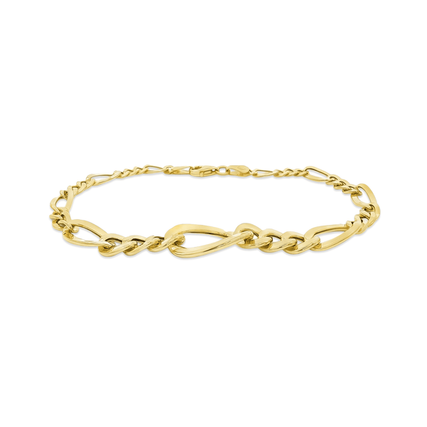 Gold Link Bracelet – 18K Gold | Flashy Jewellery