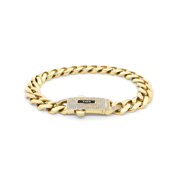 Monaco 18K Gold Bracelet – Luxury High Polish Finish