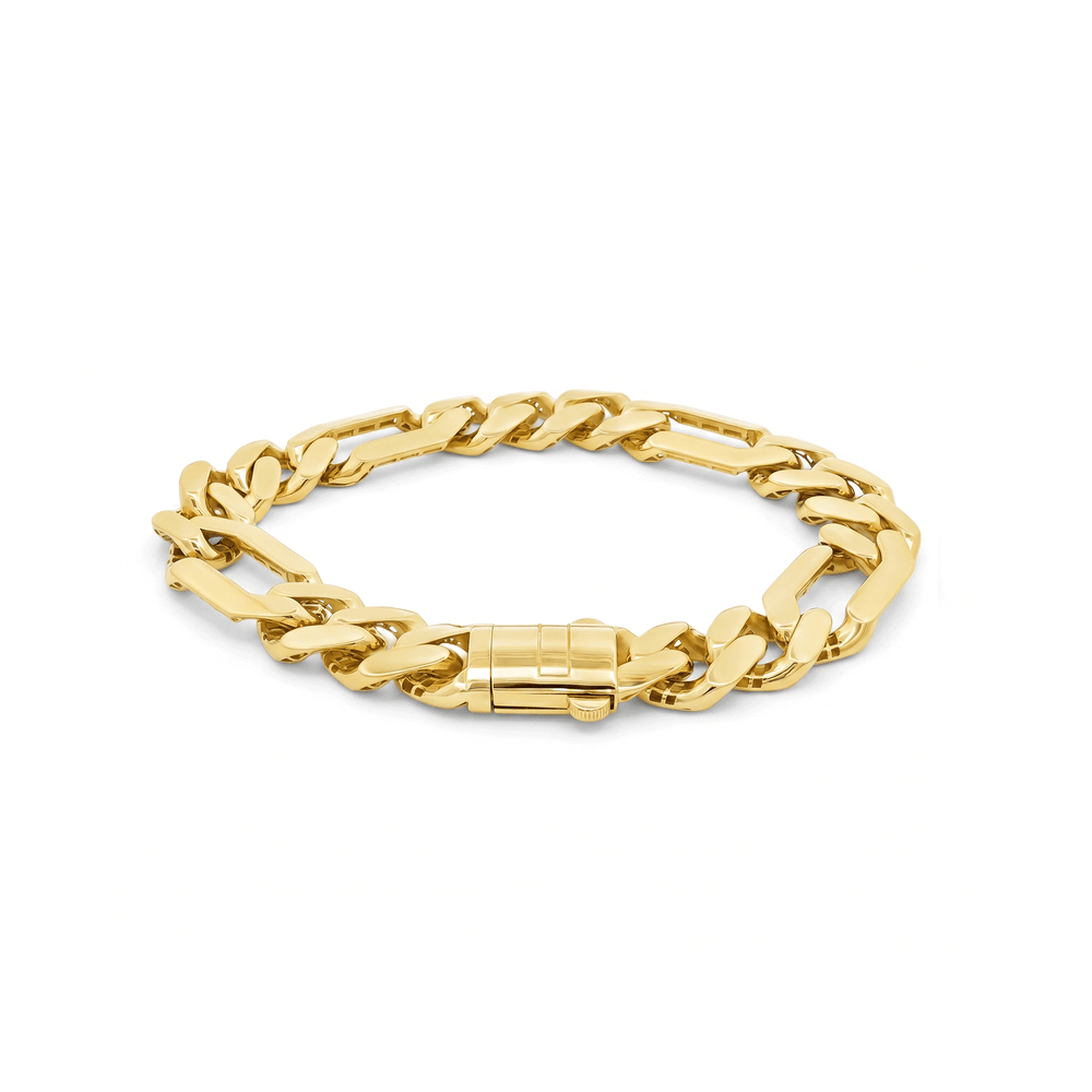 Gold Sovereign Link Gold Bracelet in 18K Gold