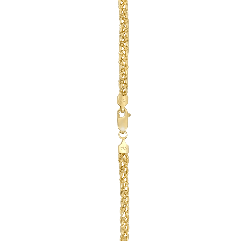 Diamond Cut Gold Chain Necklace – 18K Gold | Flashy Jewellery
