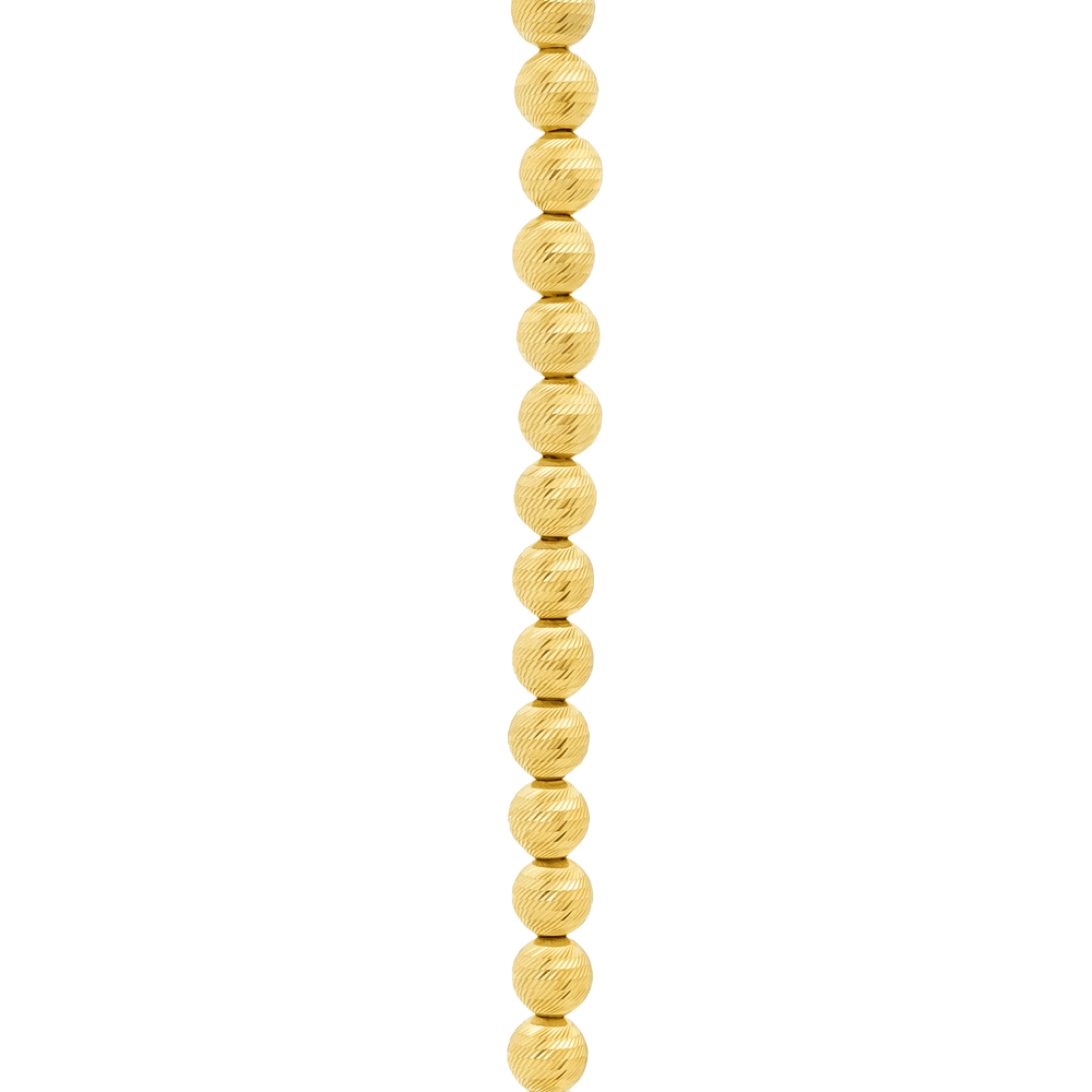 18K Gold Aurelia Textured Bead Necklace