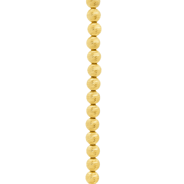 18K Gold Aurelia Textured Bead Necklace hover