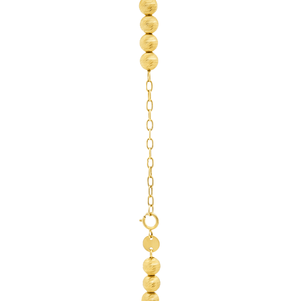 18K Gold Aurelia Textured Bead Necklace
