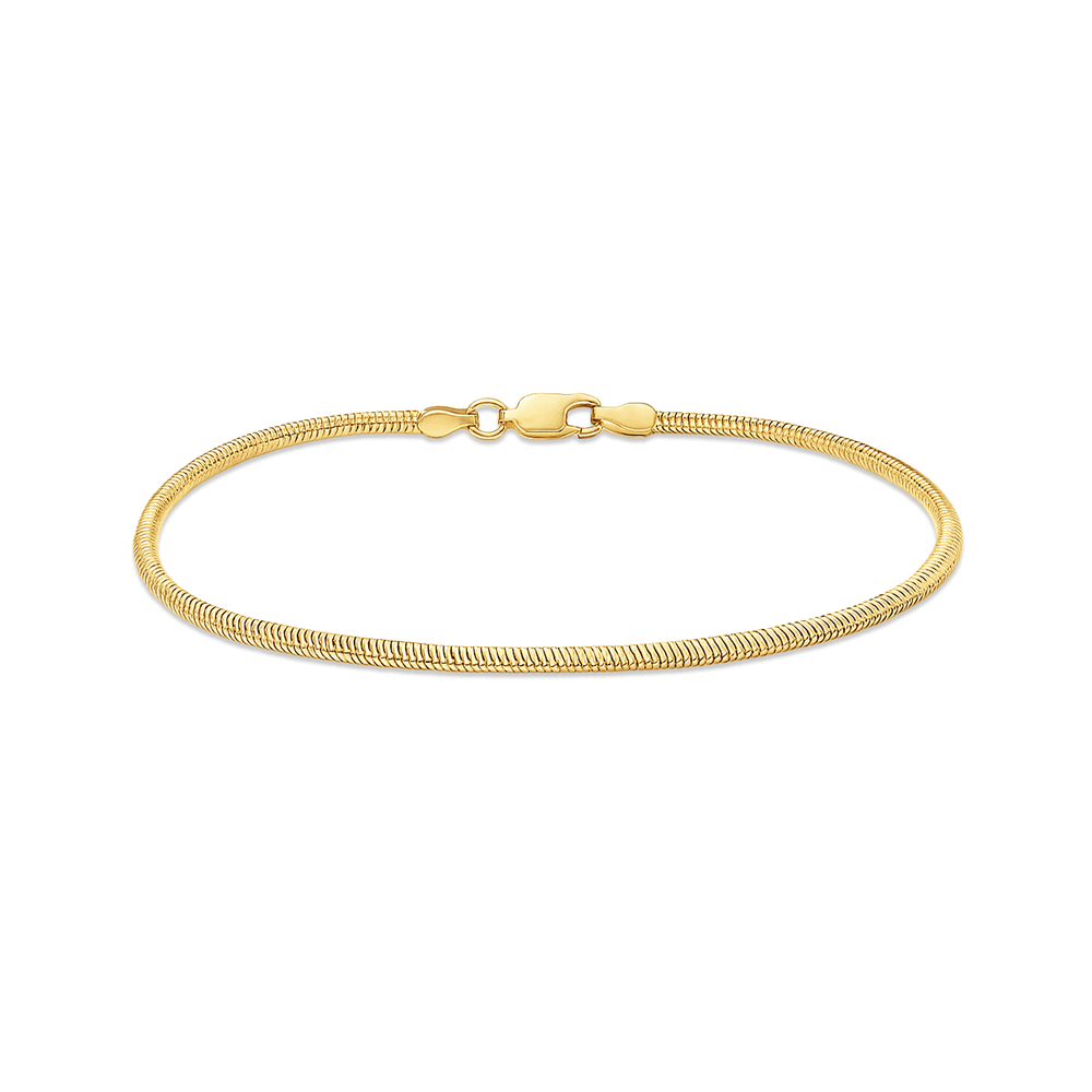 18K Gold Snake Chain Bracelet | Minimal Luxury Bracelet