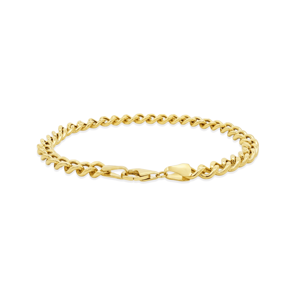 18K Hollow Gold Cuban Bracelet