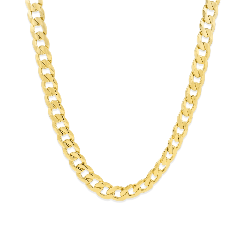 18k Gold Solid Cubain Chain – Luxury Dubai Jewellery