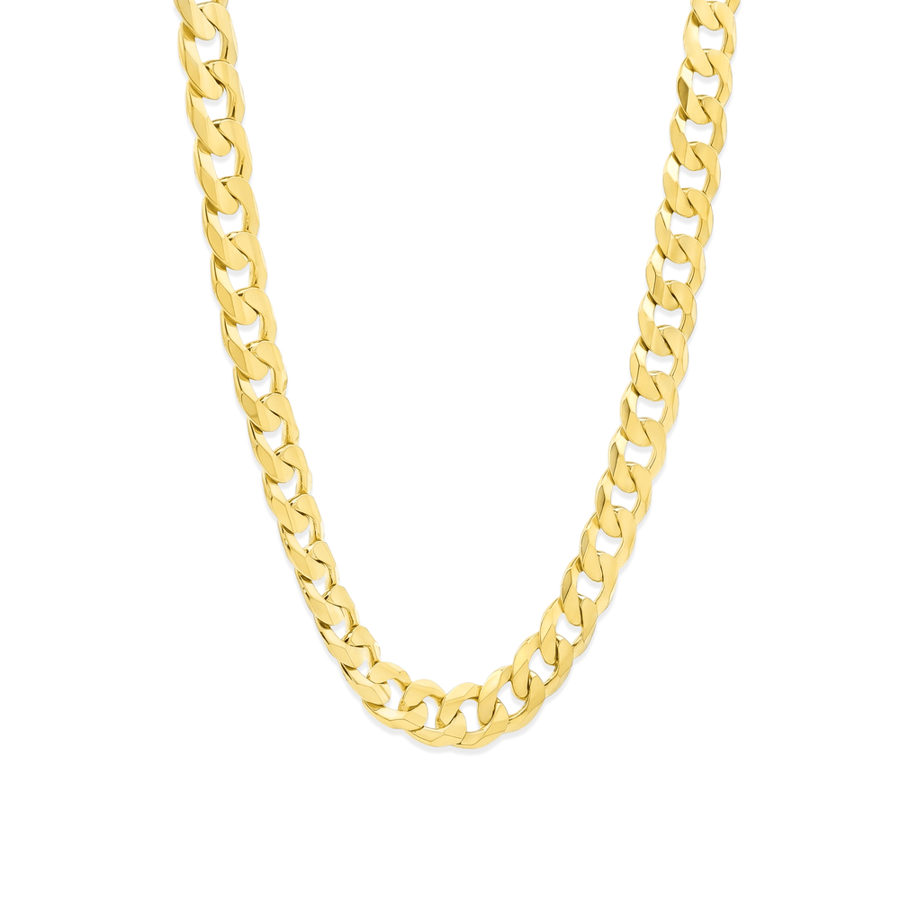 18k Gold Solid Cubain Chain – Luxury Dubai Jewellery