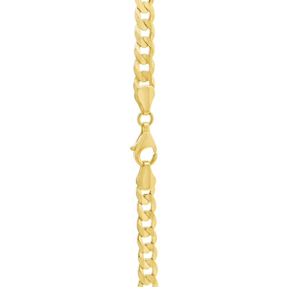 18k Gold Solid Cubain Chain – Luxury Dubai Jewellery