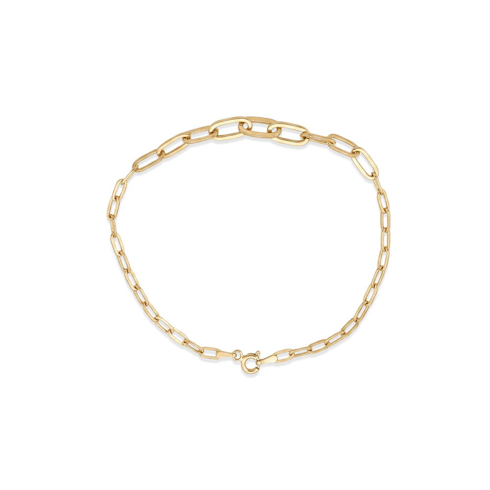 18K Gold Jewellery Link Bracelet for Women