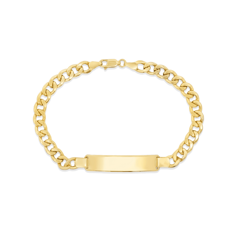 Gold Jewellery Gold Engravable ID Bracelet
