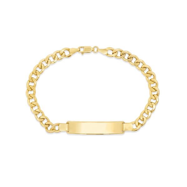 Gold Jewellery Gold Engravable ID Bracelet