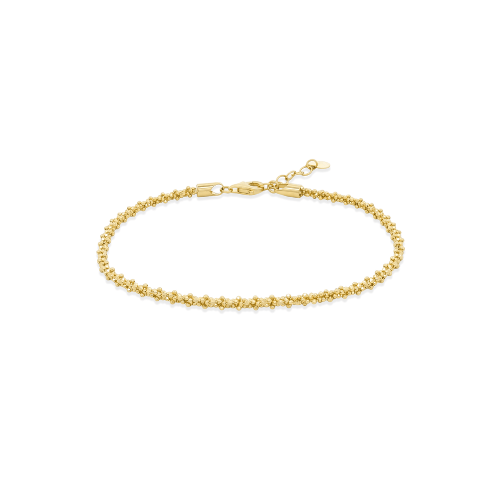 18K Gold Golden Beadline Bracelet