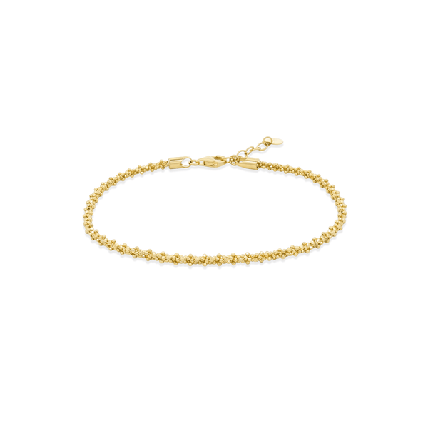18K Gold Golden Beadline Bracelet
