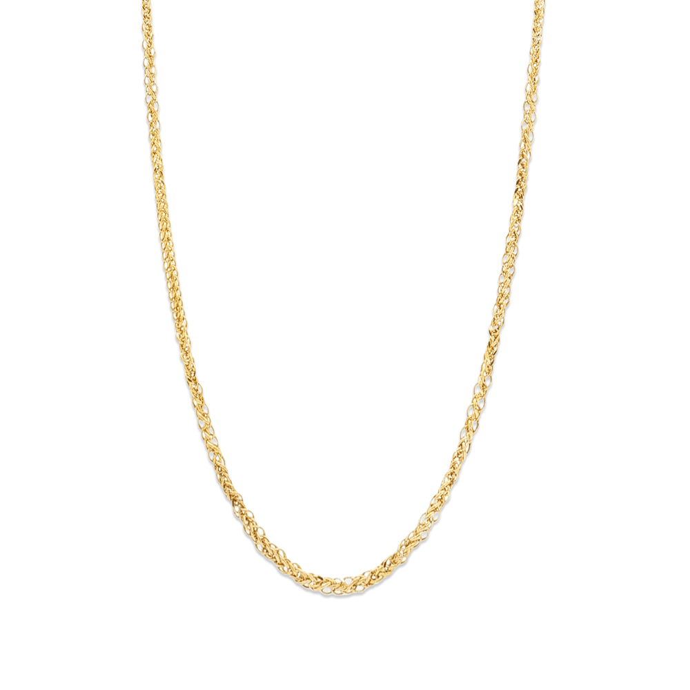 18k Gold Rope Chain Necklace – Premium Dubai Jewellery