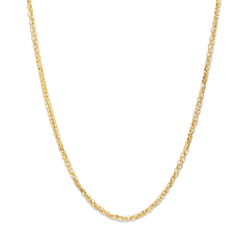18k Gold Rope Chain Necklace – Premium Dubai Jewellery