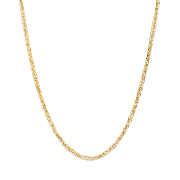 18k Gold Rope Chain Necklace – Premium Dubai Jewellery