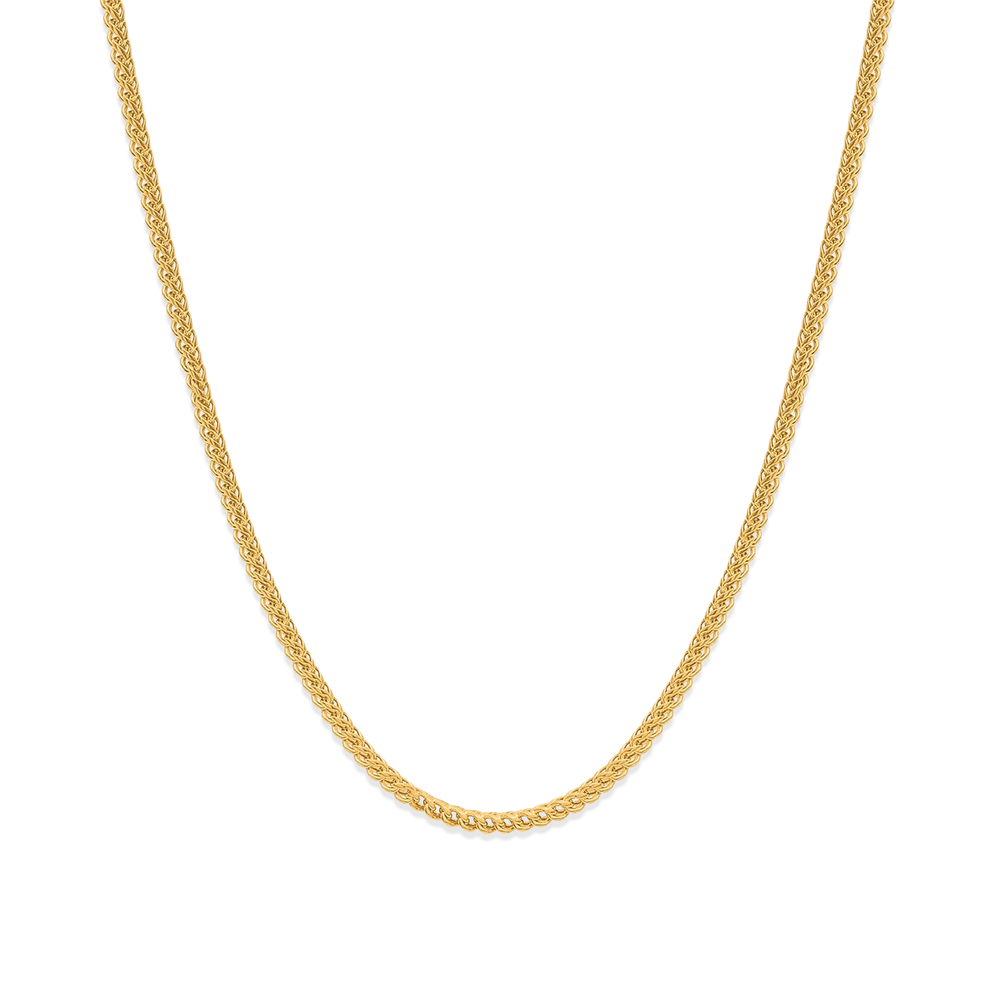 18K Gold Unisex Link Necklace – High Polish Finish