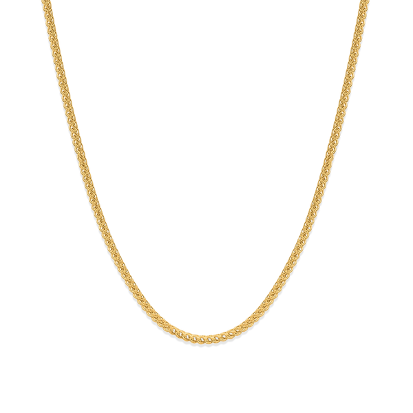 18K Gold Unisex Link Necklace – High Polish Finish