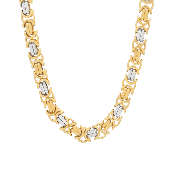 18K Gold Two-Tone Fusion Link Necklace
