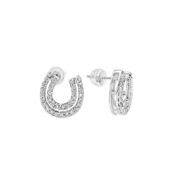 Natural Diamond Fortune Loop Diamond Studs