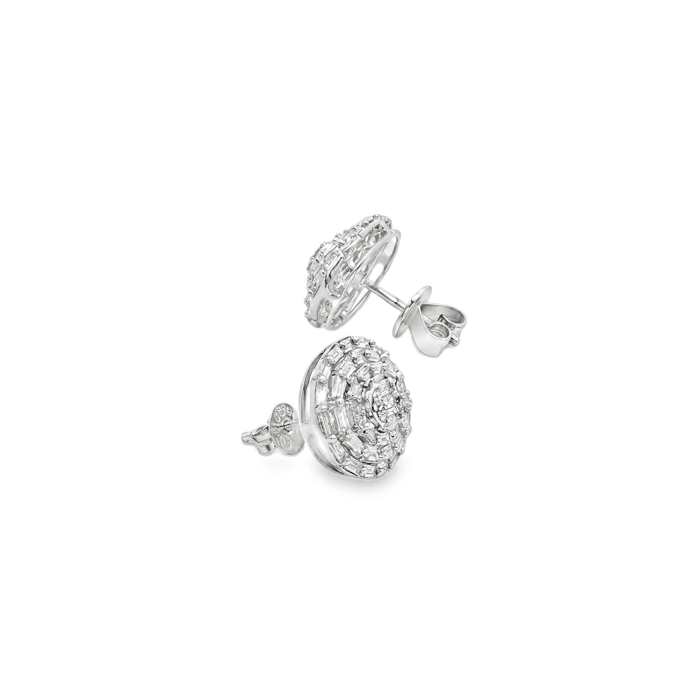 Natural Diamond Oval Radiance Double-Halo Diamond Studs