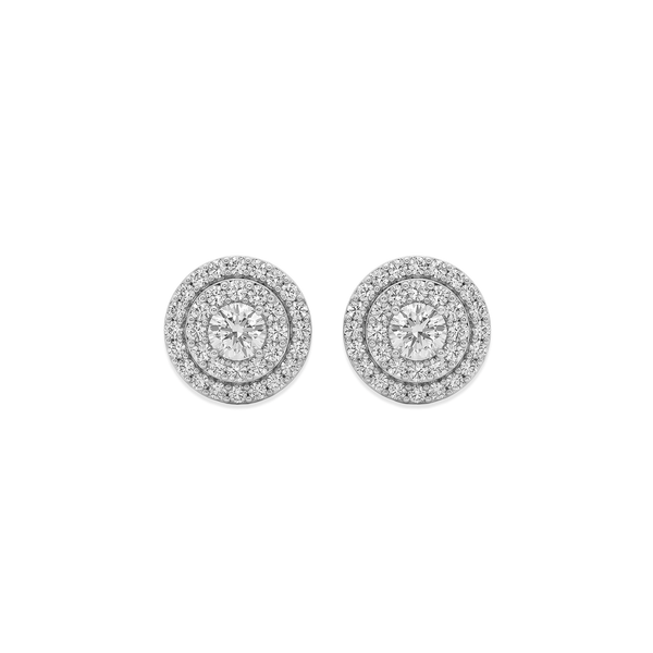 Natural Diamond Celeste Halo Studs