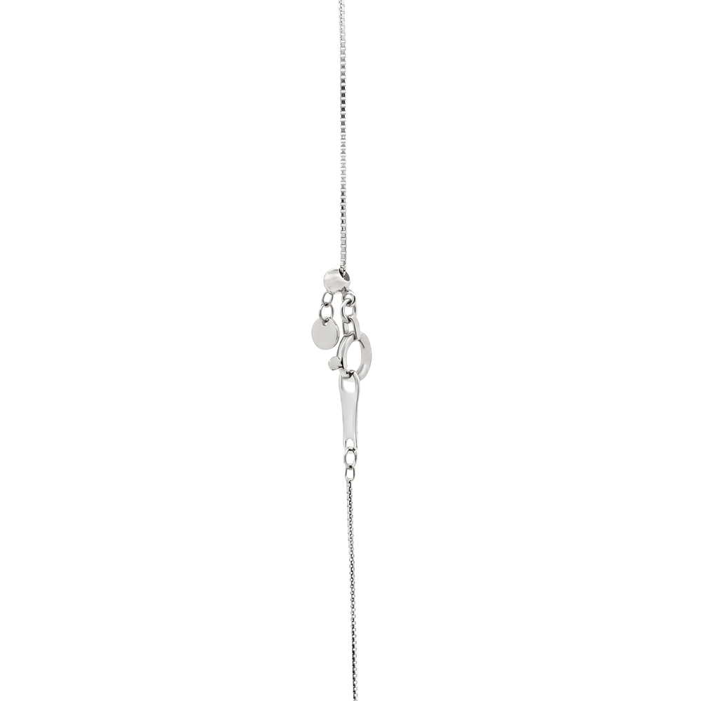 18K White Gold Multicolor Sapphire & Diamond Pendant Necklace