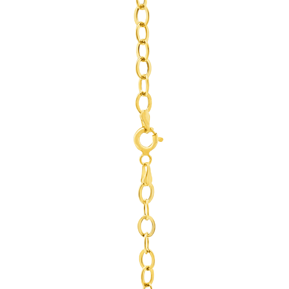 18K Gold Rolo Chain Necklace – Elegant Minimal Gold Chain