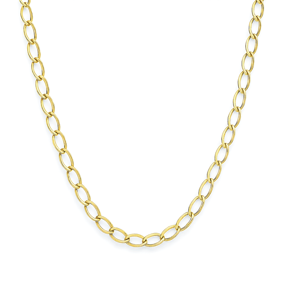 Gold Cable Chain Necklace – 18K Gold