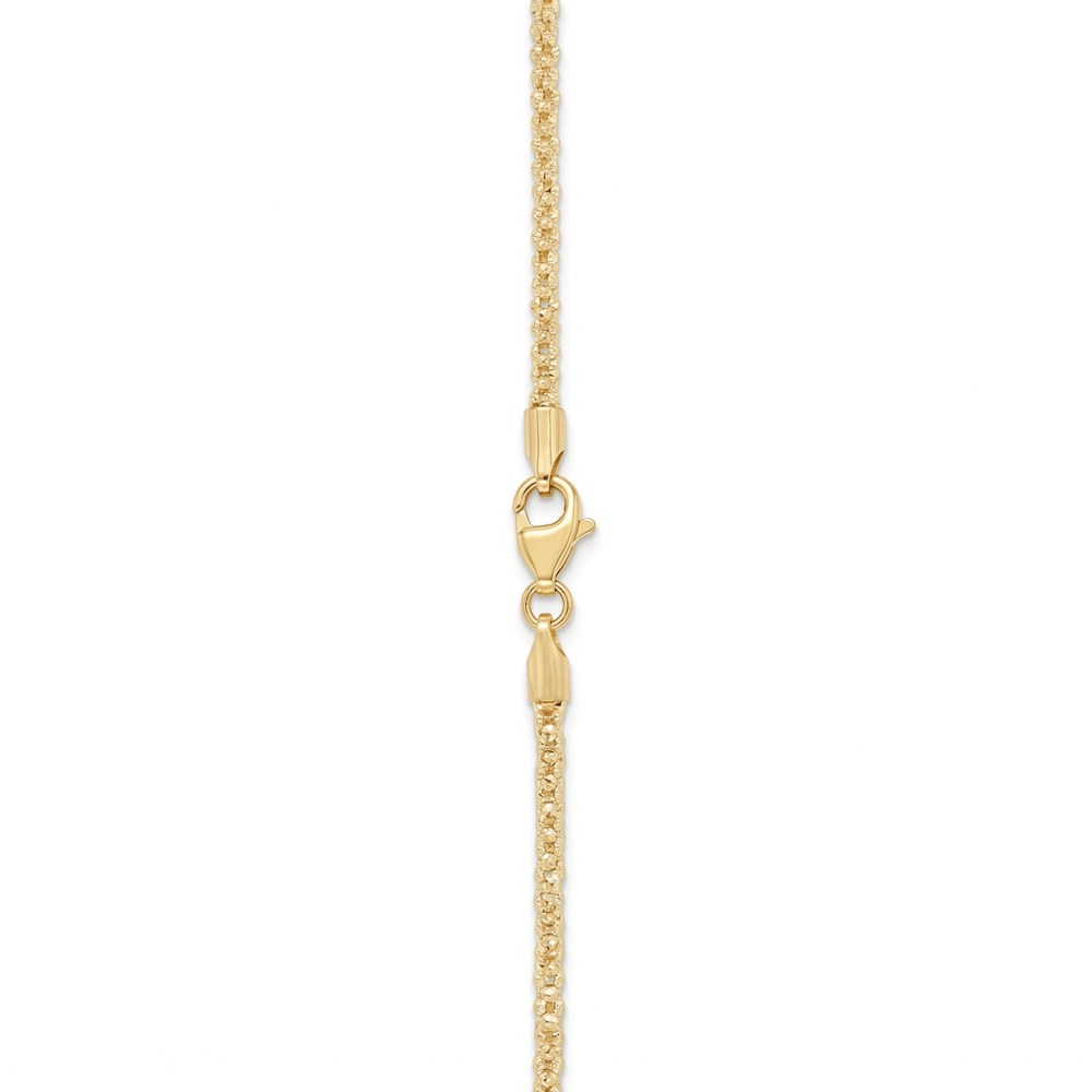 18K Yellow Gold Golden Whisper Chain Necklace – High-Polish Finish | 19 Inches