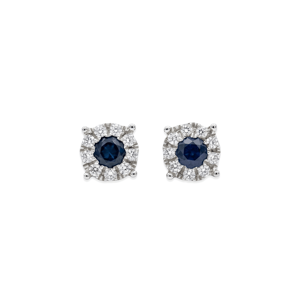 Royal Sapphire Radiance Studs Earrings