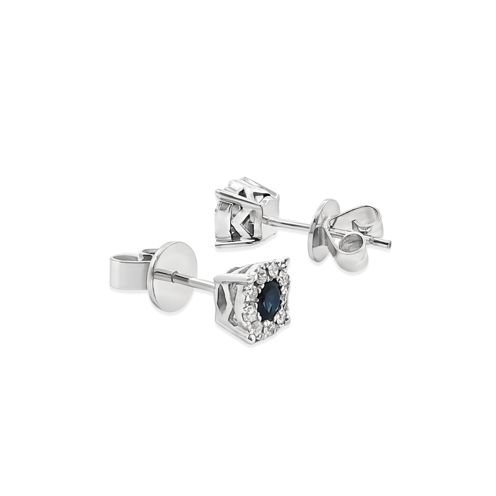 Royal Sapphire Radiance Studs Earrings