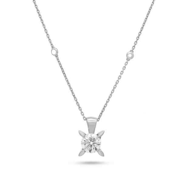 Natural Diamond Eternal Solitaire Pendant