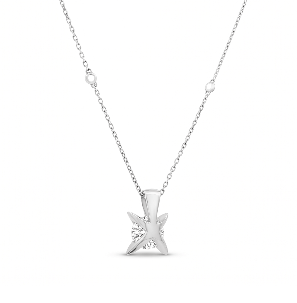 Natural Diamond Eternal Solitaire Pendant