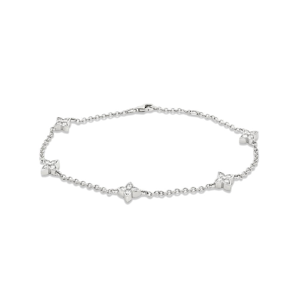 Natural Diamond Bracelet in 18K White Gold | Luxury Fine Jewellery