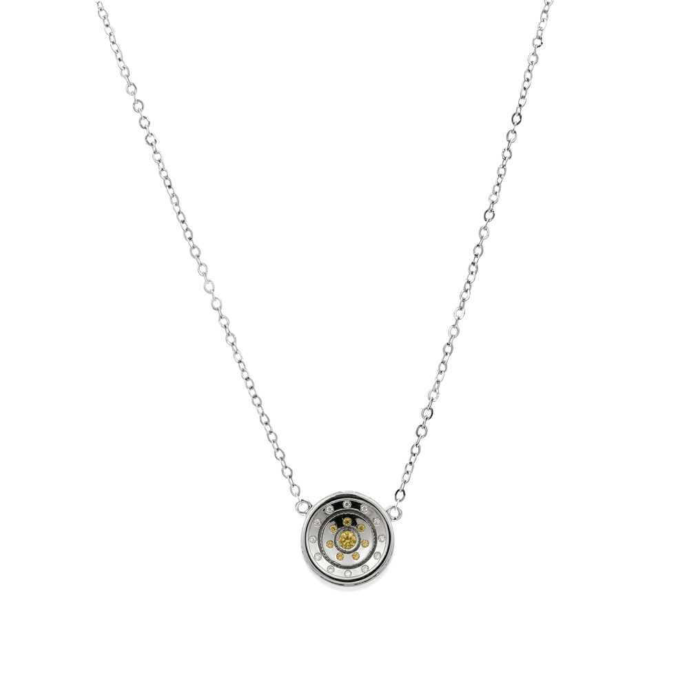 Natural Yellow Radiance Diamond Pendant Necklace