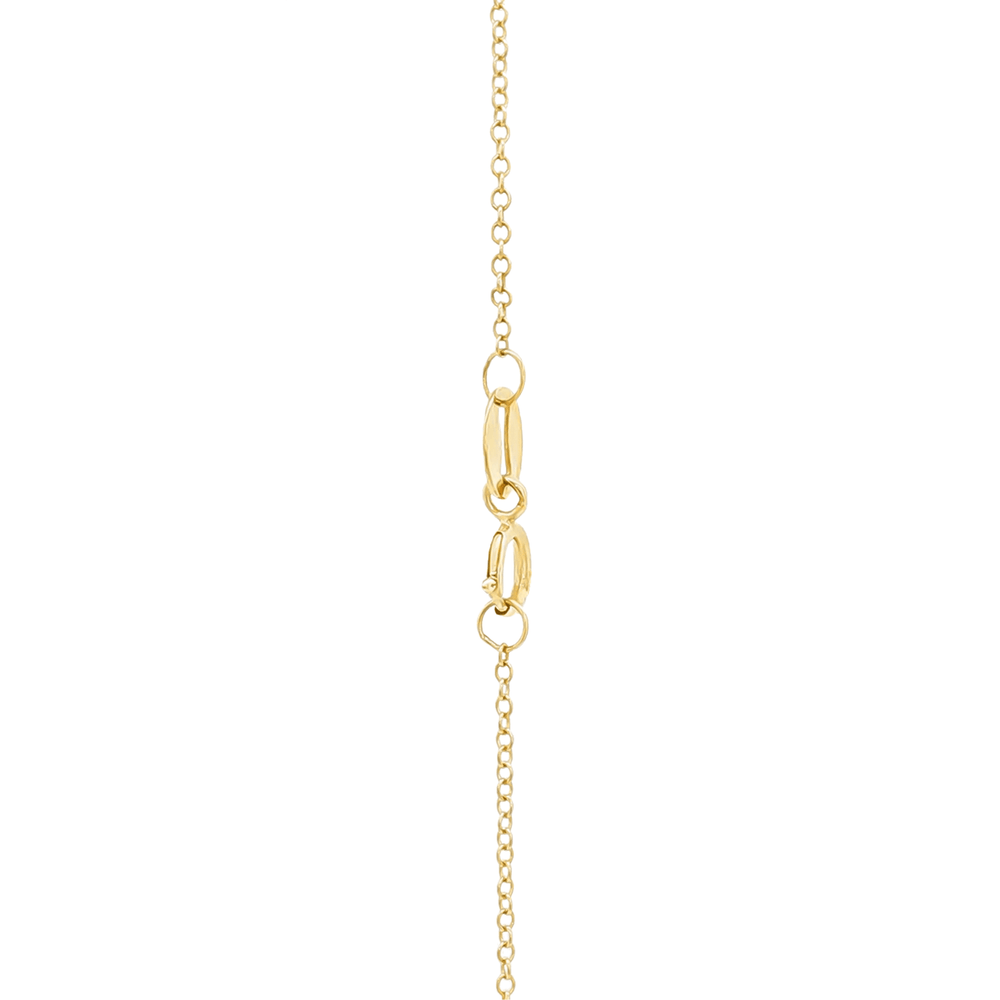 Green Sapphire Interlocking Pendant Necklace
