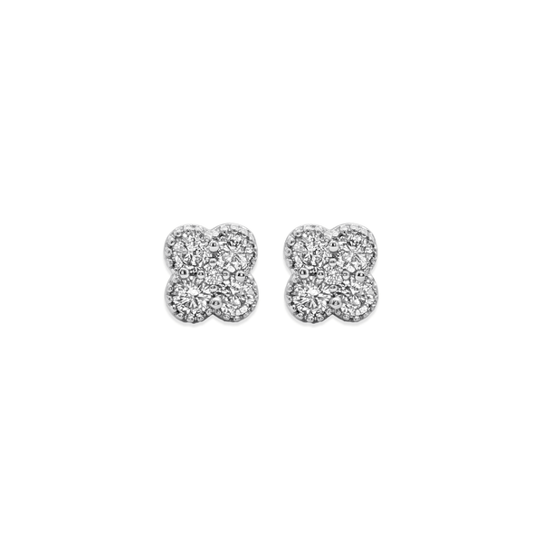 Natural Diamond Frost Bloom Studs hover